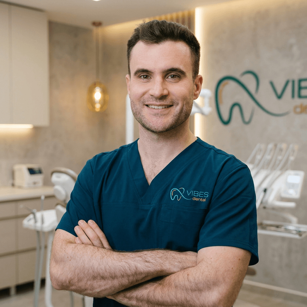 Pacient mulțumit la Vibes Dental